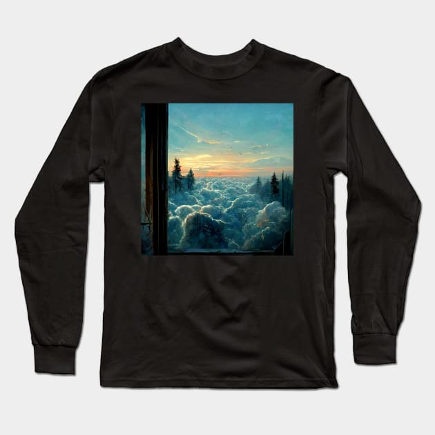 Heaven's Window | Endless Sky Long Sleeve T-Shirt by Kazaiart